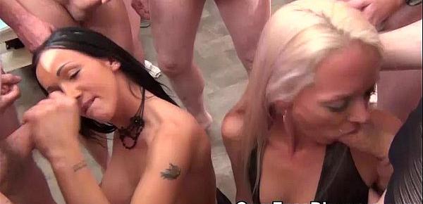  Chantelle Fox and Layla at a cum party